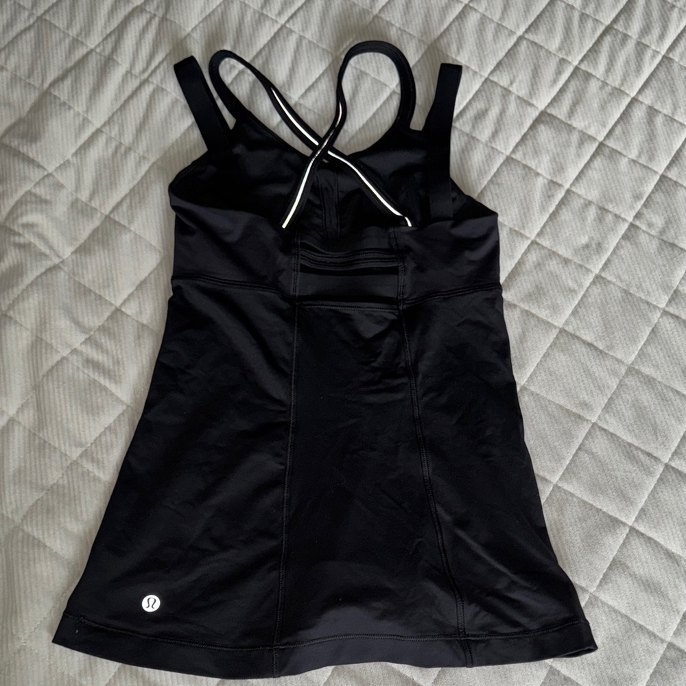 lululemon athletica Black Strappy Top